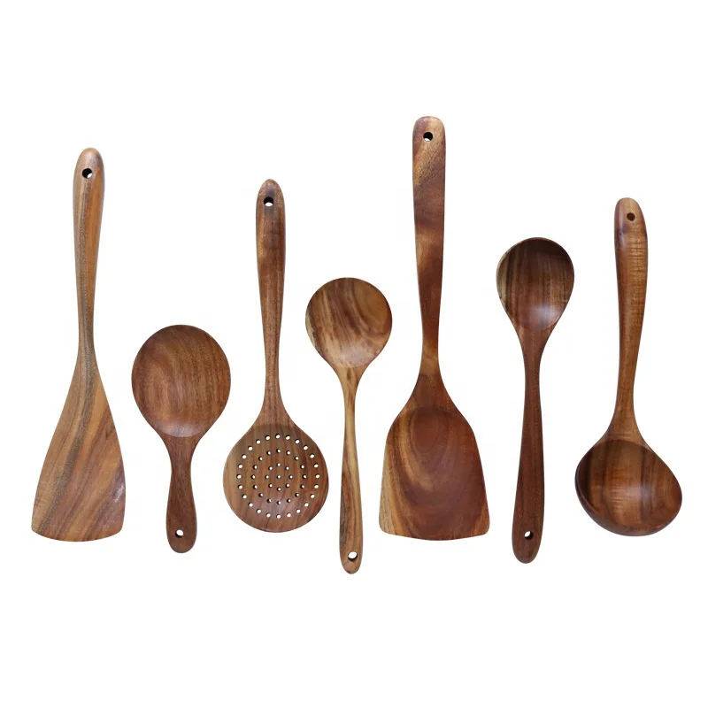 teak wood utensils