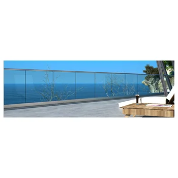 Modern Fancy Design Interior&Exterior Anodized Aluminum Glass Railing Profile