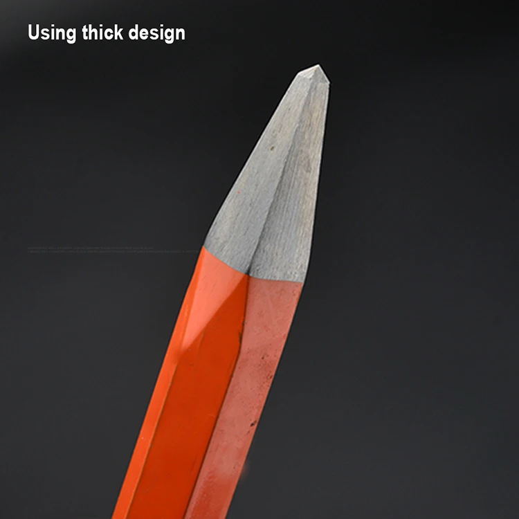 Harden Top Quality 19x250mm Chrome Vanadium Steel Pointed Cold Chisel