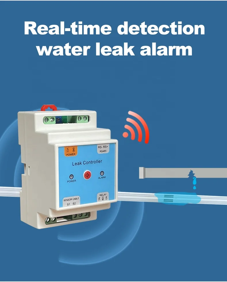 Flat Leakage Detection Tape Water Leak Detector Rope Leakage