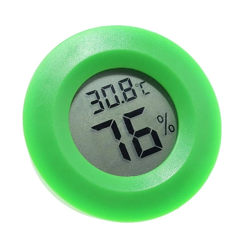 Digital Thermometer Hygrometer Round Mini LCD