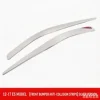 Front bumper impact protection strip