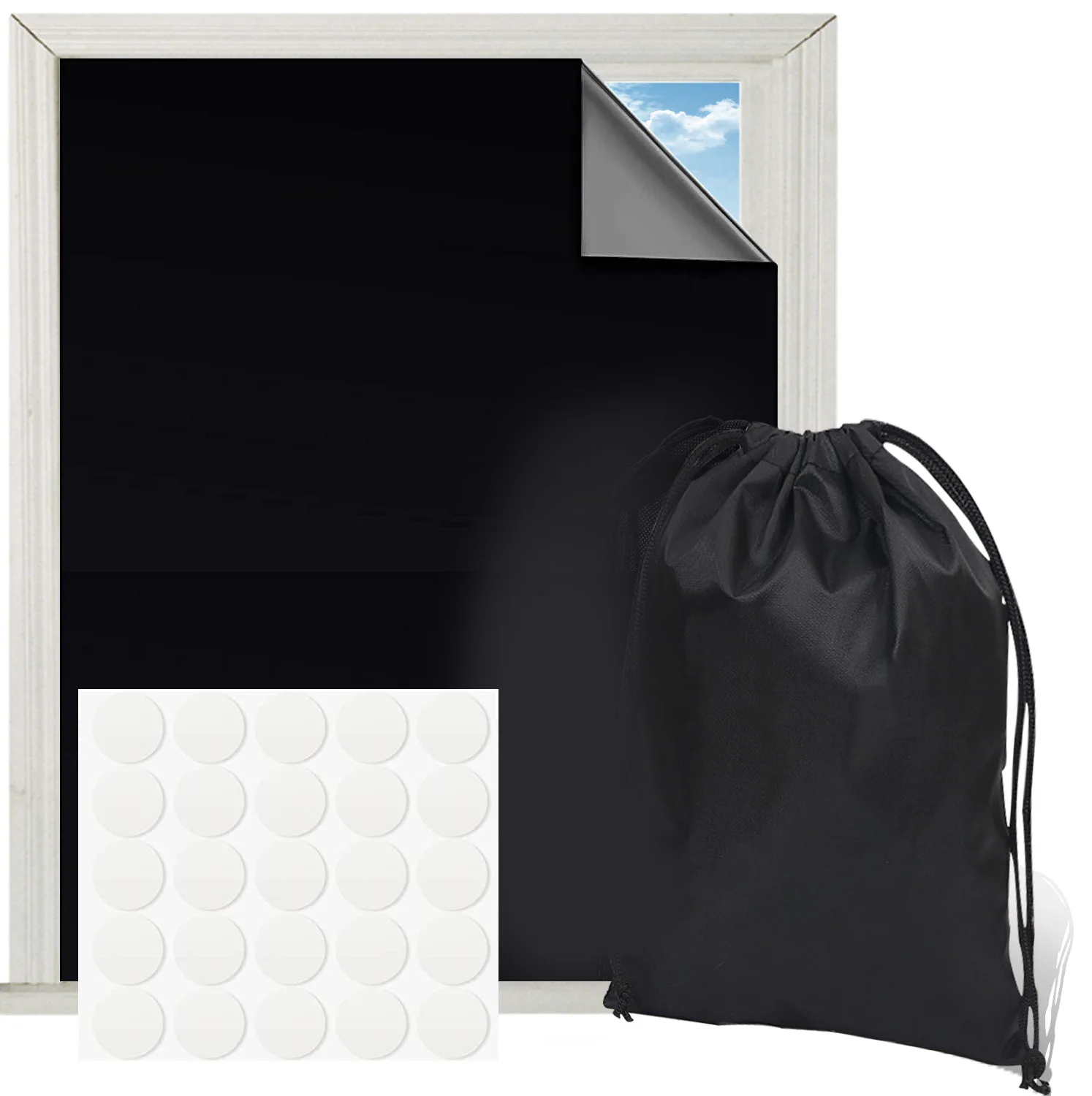 Portable Blackout 420d Oxford Cloth Curtainsadjustable Blackout Shades