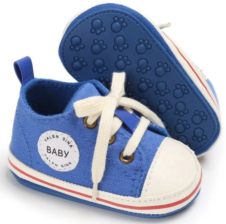 Новая модная парусиновая обувь для маленьких мальчиков и девочек, спортивная обувь оптом От 0 до 1 года