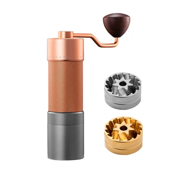 Manual Coffee Bean Grinder with Al-Alloy Body Stainless Steel Burrs and Exquisite Gift Box mini hand coffee grinder