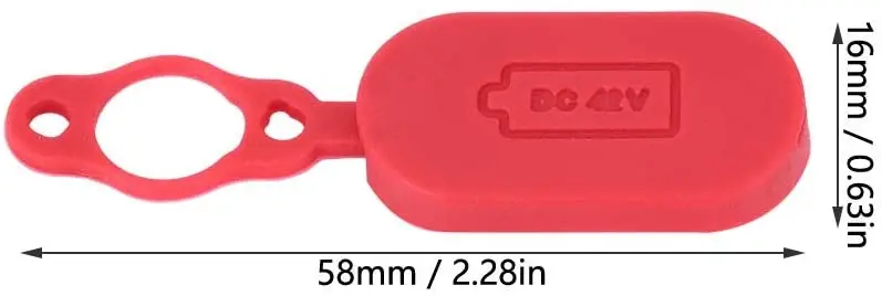 Copriporta Di Ricarica Per Xiaomi Mijia M365 – Interfaccia In Gomma Rossa, Antipolvere Per Scooter Elettrico