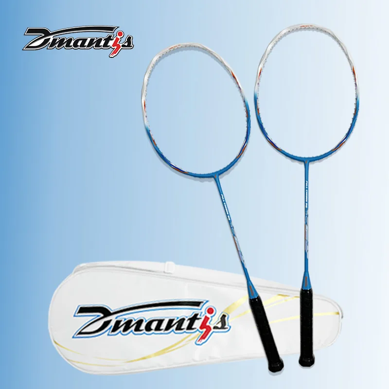 Durable DMantis D16 Model Carbon Fiber Badminton Racket 84g Professional Soft PU Grip Factory Original Hard Racket 4U