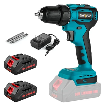 2022 Free Battery Free EMC Box Hot Selling Power Craft Cordless 18V Screwdriver Driver Drill Replace for Makita Power Drills Set
