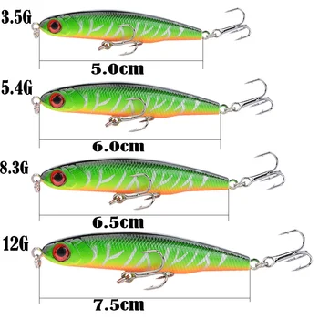 3.5g/5.4g/8.3g/12g Fishing Pencil Lure Sinking Fishing Biat Full Water Layer Lure for Saltwater and Freshwater – Pencil – view 4