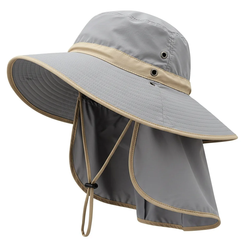 Custom UV Protection Bucket Hat Fishing Safari Summer Men Sun Hat Fisherman Outdoor Caps Bucket Hat
