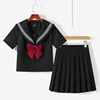 Black short sleeve Japanese School Uniform