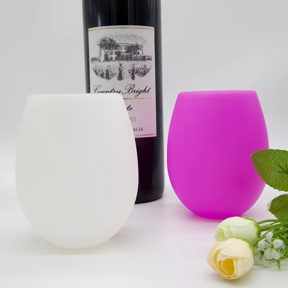 2022 New Custom Design Silicone Wine Glasses with Amazon Hot Selling Silicone Wine Cups Silicone Wine Glass