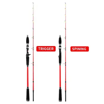 Casting Slow Pitch Jigging Rod Pesca Solid Fiber Fish Rod 1.9M Carbon Jigging Fishing Rod – Metal Jig – view 3