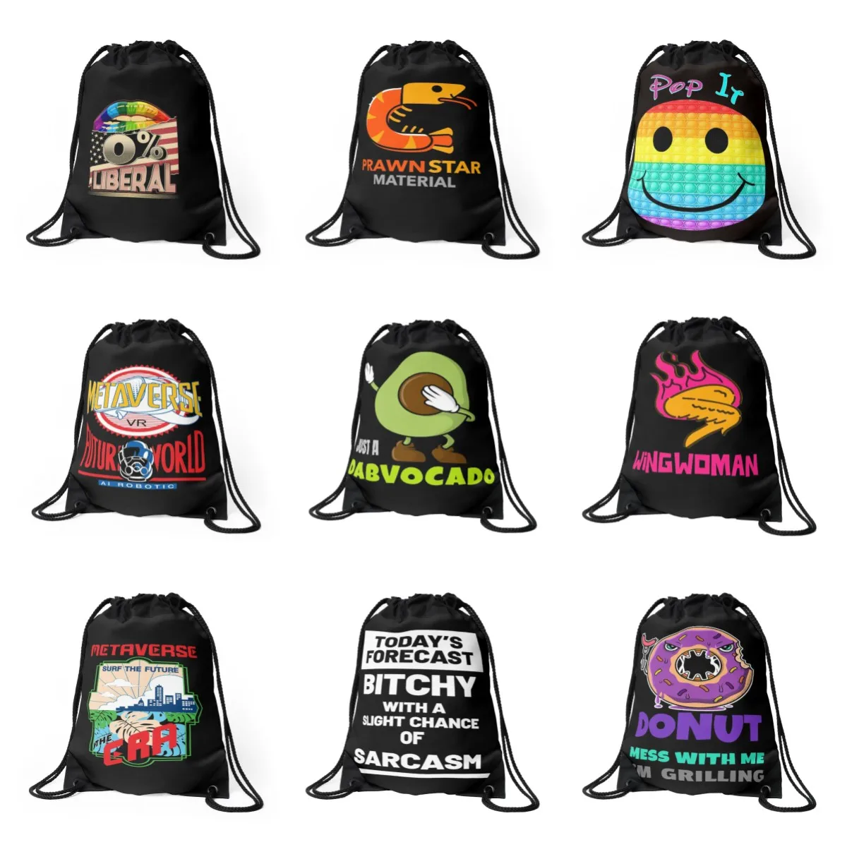 Customizable drawstring bags, perfect promotional gifts for every occasion with logo