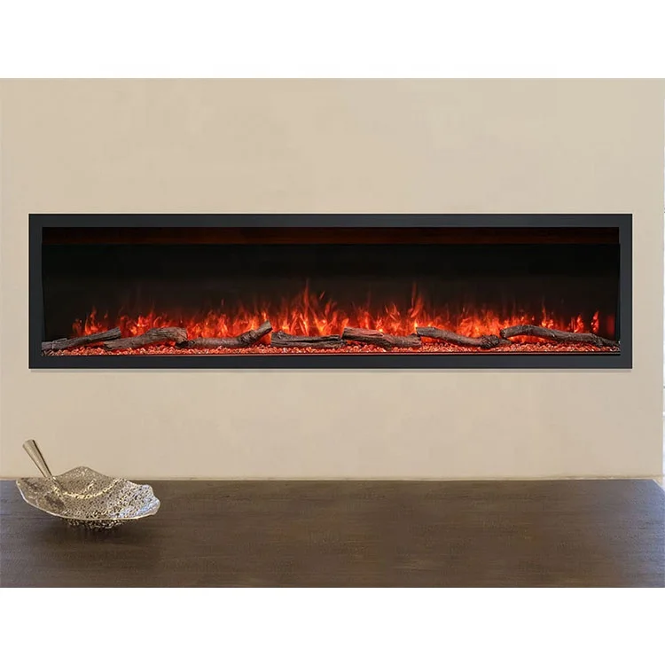 Modern 3d Media Wall Electric Fireplace Heater Artificial Fireplaces