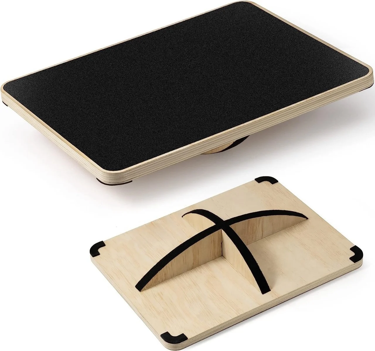 Multi-Functional Stretch Plate Yoga Pilates Training Anti-Slip Surface Wooden product detail 2