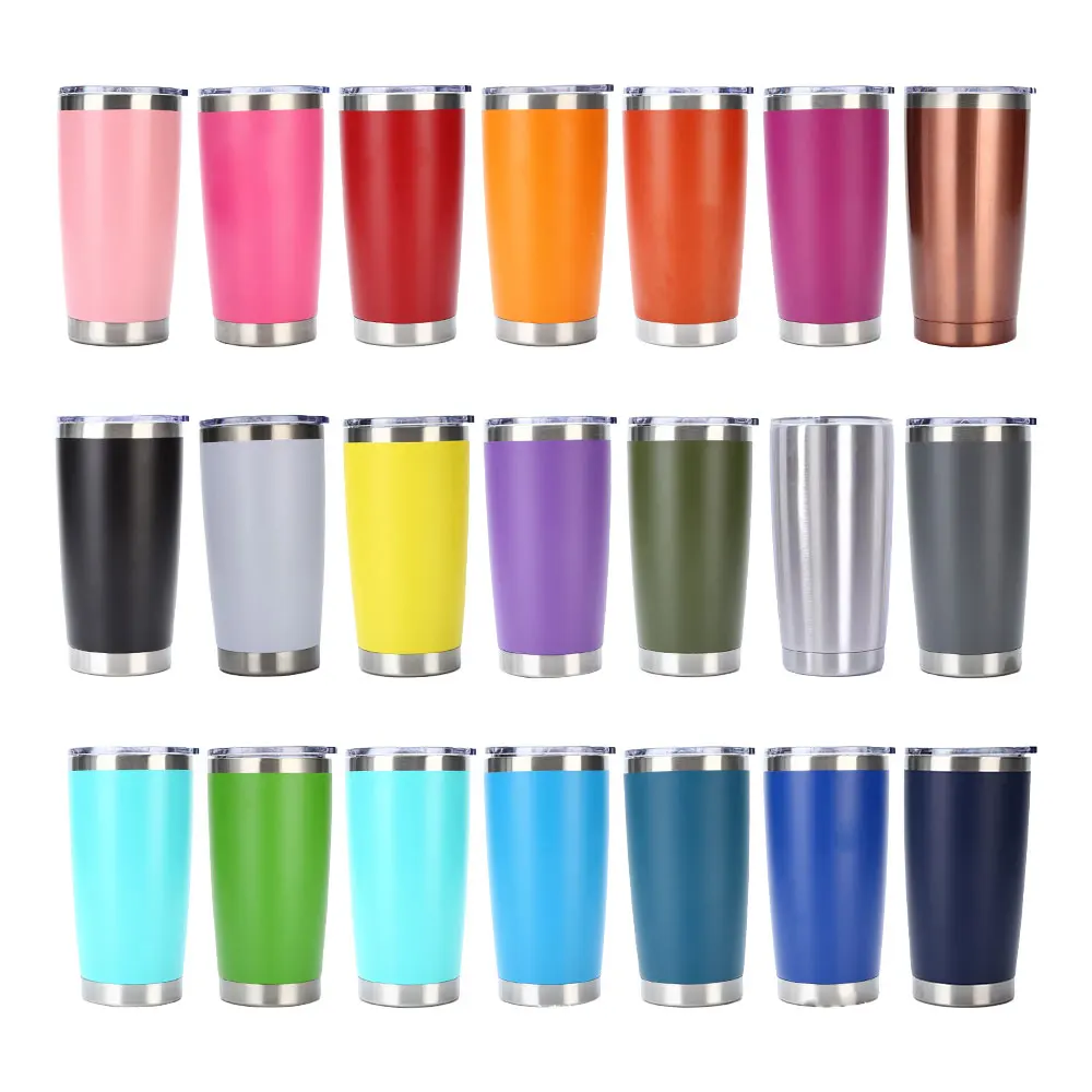 Factory Directly Powder Coated Tumbler Custom Logo 20 Oz 30oz Double ...