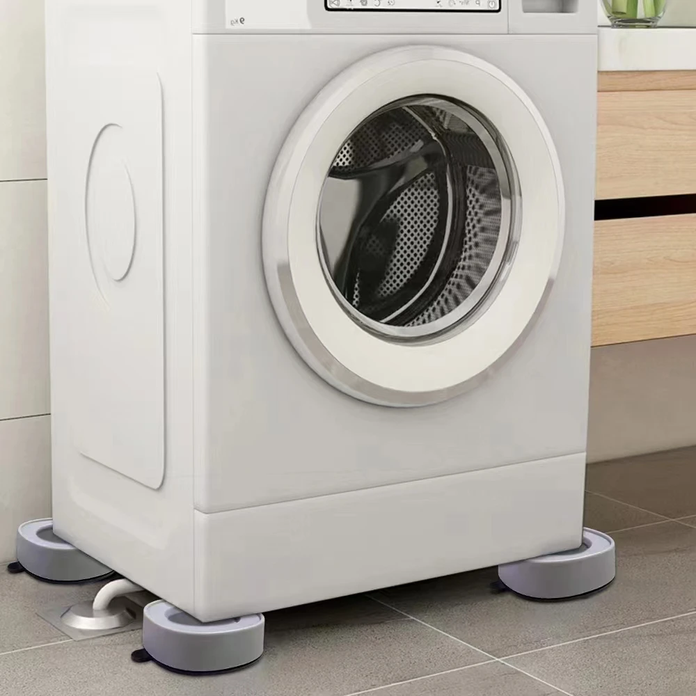 Upgraded Fixing Rubber Refrigerator Anti Vibration Pad Washing  Machine Feet Pad With Suction Cup Feet