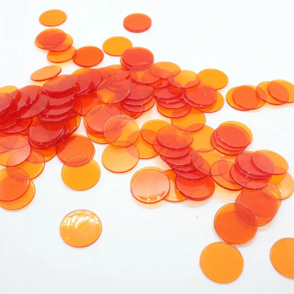 300pcs 6 Colours 3/4 Inch Pro Count Bingo Chips Markers for Bingo Game Cards