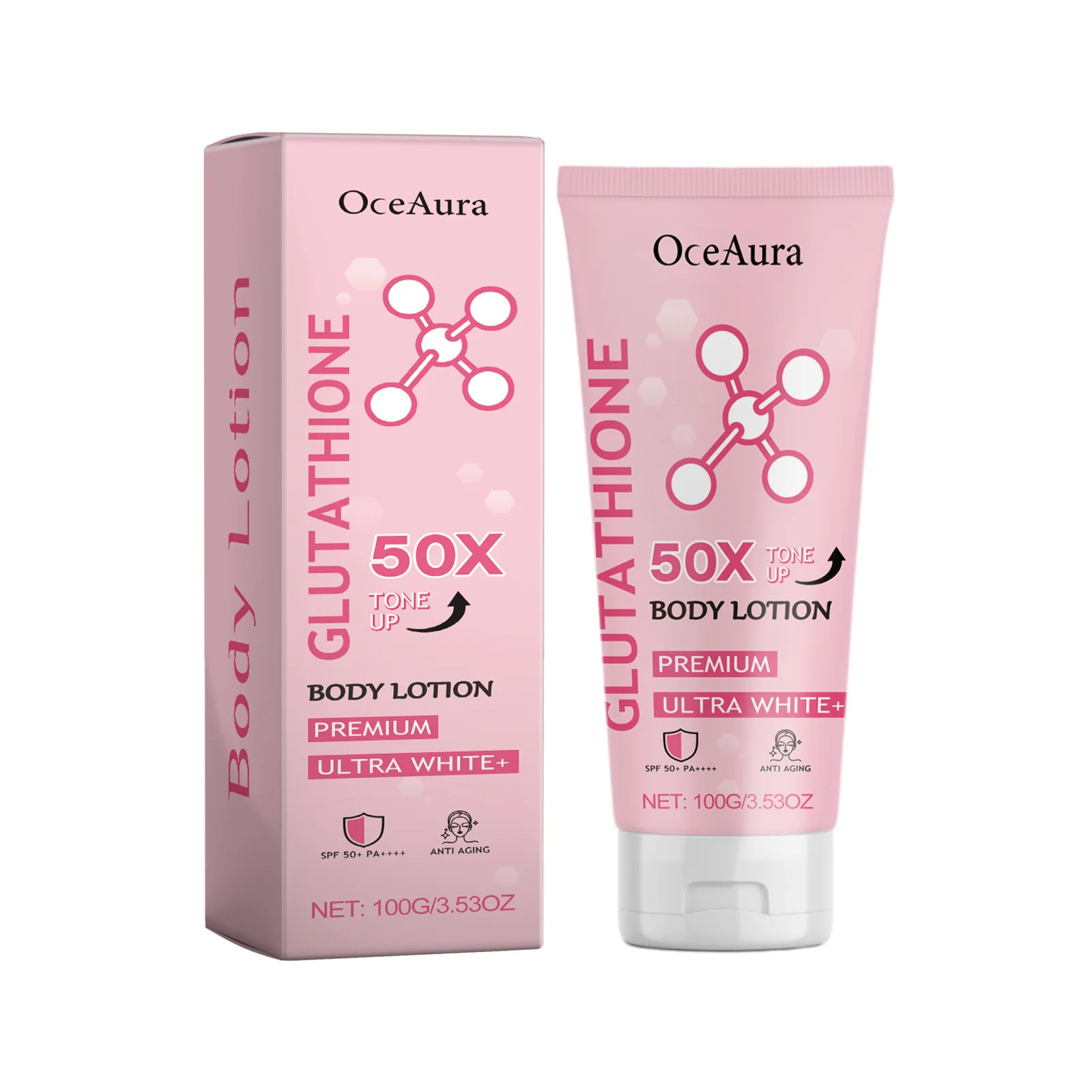 glutathione 50x tone up body lotion Venature Glutathione 50X Tone Up Body Lotion, SPF 50+ PA ++++ (Anti-Aging) main image 1