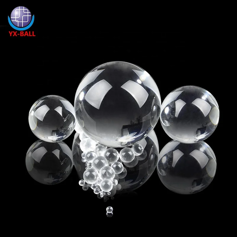 Transparent colour 16mm 18mm 25mm solid glass crystal ball