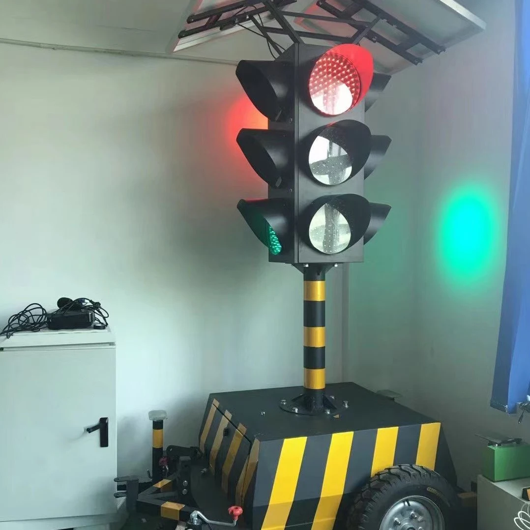 Портативные временные перекресток б/у предупреждение подвижный безопасности дорожного движения СИД солнечный сигнал