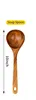 Wood color of soup spoon