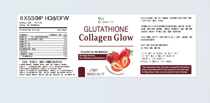 Ready to ship Hot Sale Anti aging formula Hydrolyzed gluta collagen gummies glowing skin for women manufacture