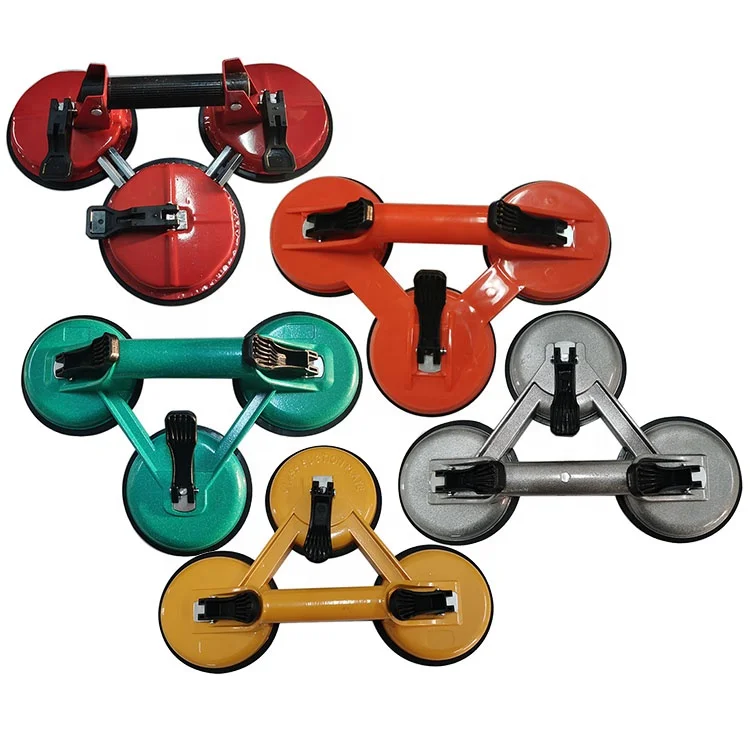 高級サクションプレートシングルクローガラス吸盤2クローガラスサクションカップ3クローガラスタイルリフター 真空吸引カップグリップ吸盤プレートシングルクローダブルクロー3爪吸引プーラータイルガラス床吸盤リフティングツール(LB-BLXP -