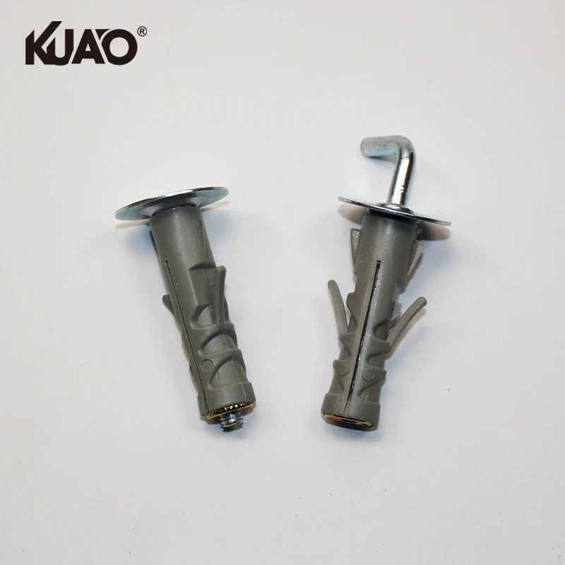 Plastic Expansion Anchor with Hook Strong Wall Fixing Fastener for Hanging and Home Installation