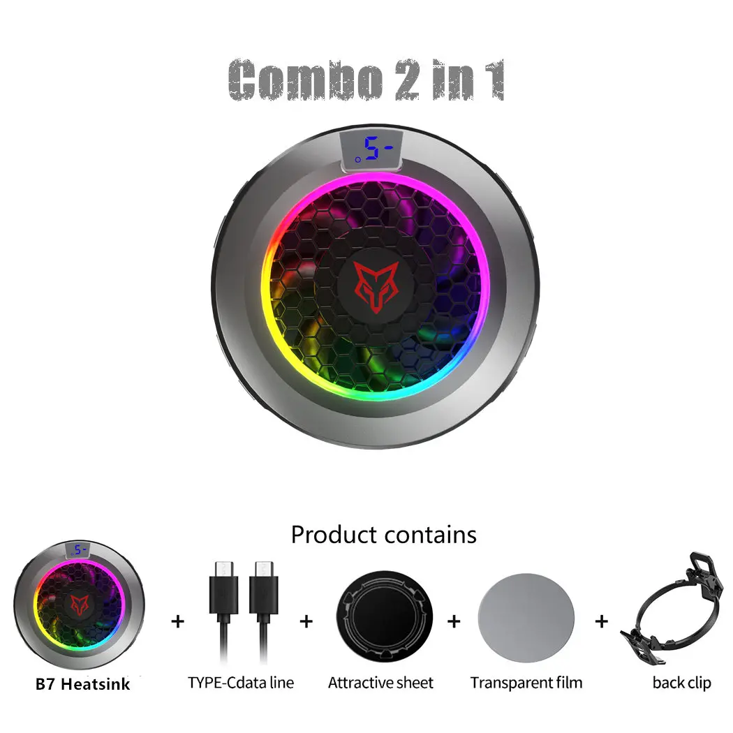 Sarafox B7 Magnetic Smart Funcooler RGB LED for Nubia Redmagic