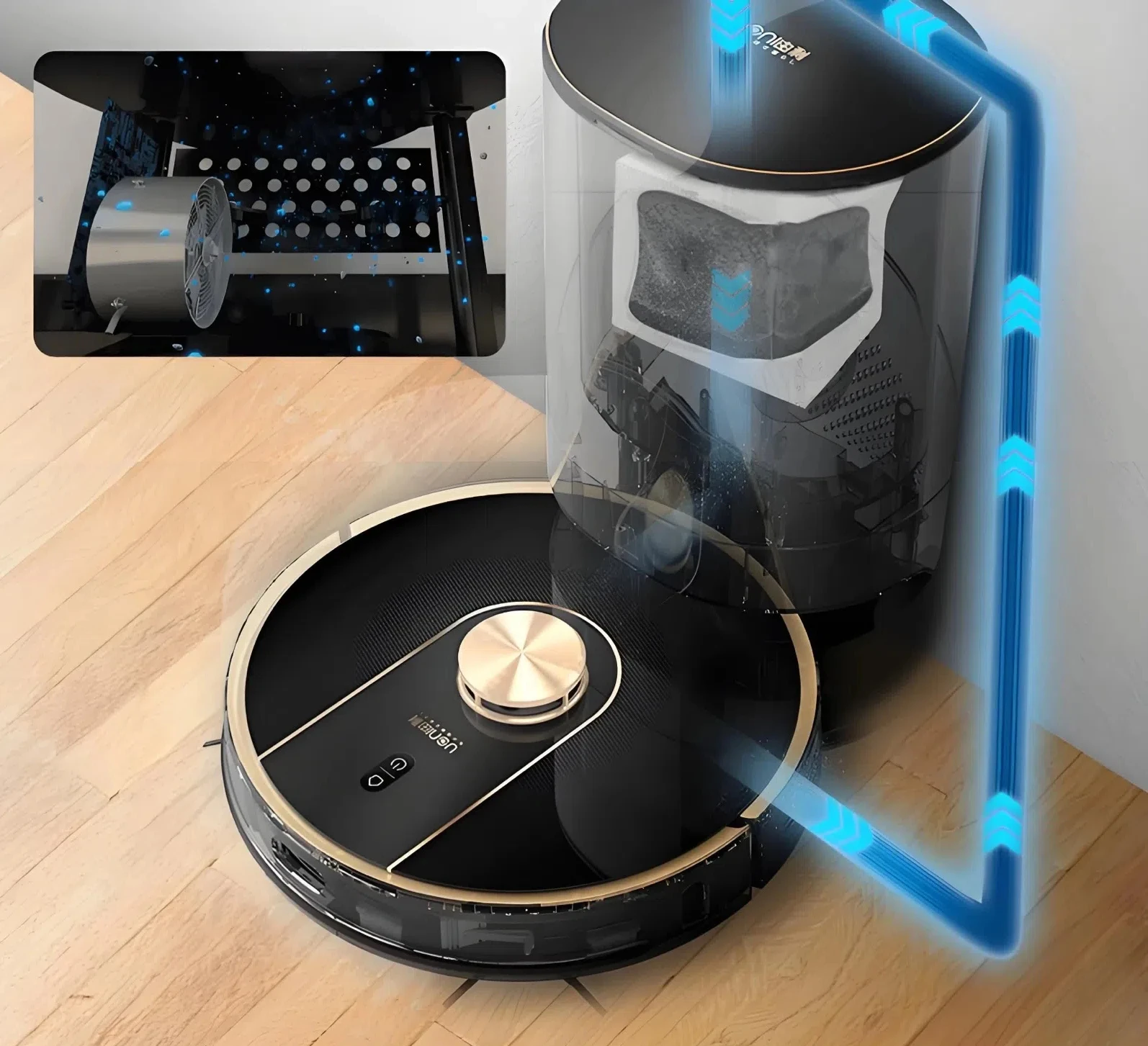 Uoni V980 Plus Automatic Robot Vacuum Cleaner LDS Japan's