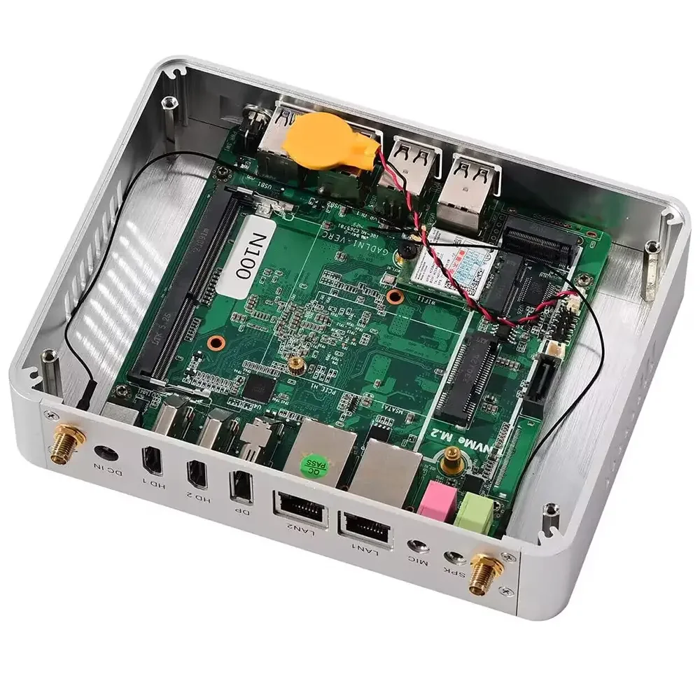 Cheap Mini PC N100 Fanless PC N100 Cheap Computer Window 11 Pro 2HD-MI ...