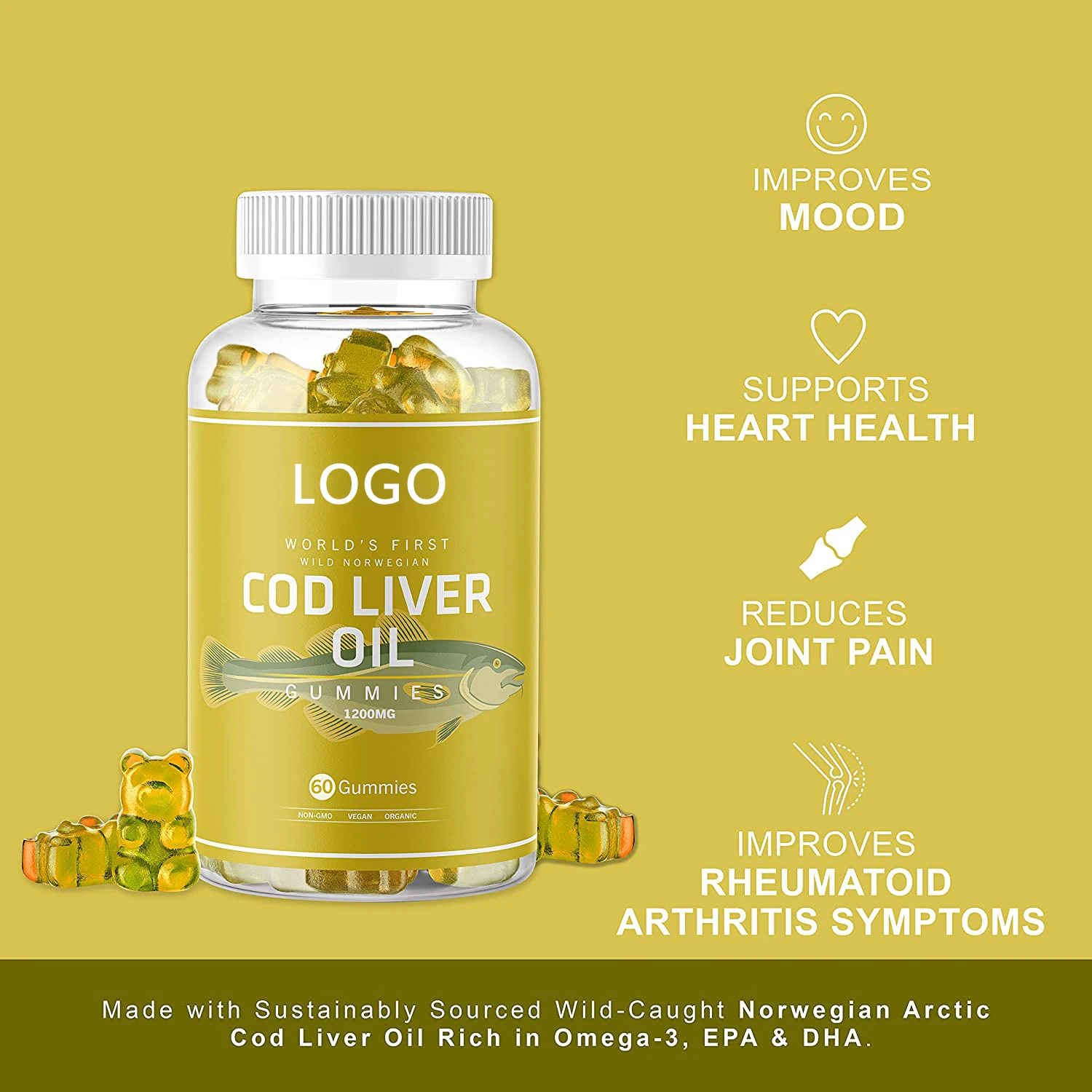 World's First Wild Organic Cod Liver Oil Gummy Supplement Caught In