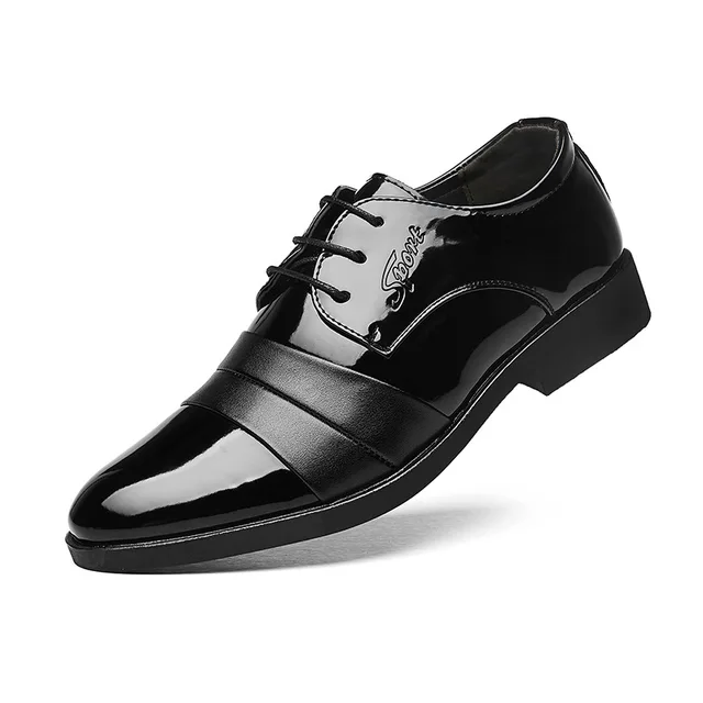 Luxury Designer   Black Men's Casual Genuine Cow Leather Dress Shoes Leather Bowling Shoes Men's Leather Shoes