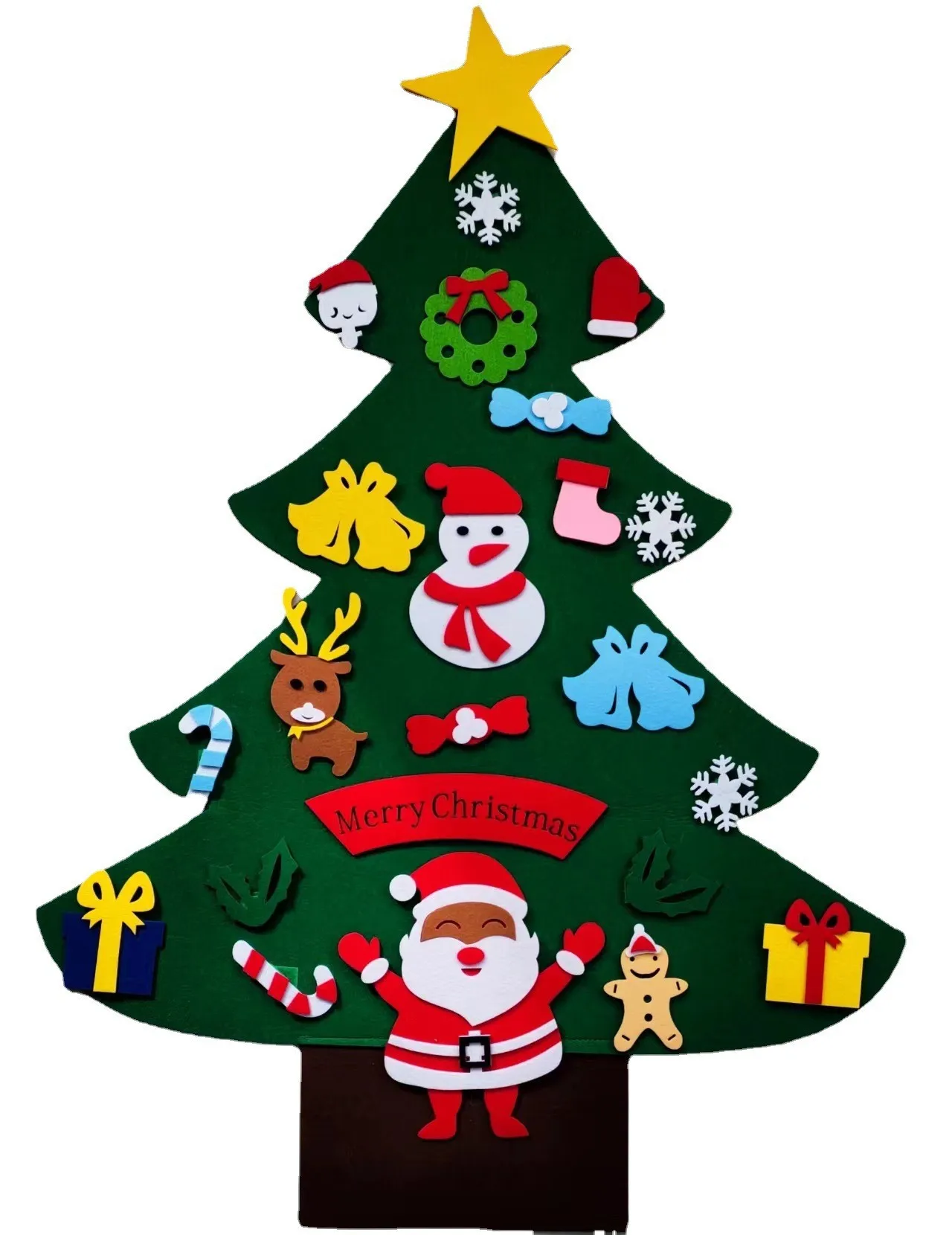 Wall Hanging Diy Home Decoration 3d Felt Craft Kits Christmas Tree Set ...