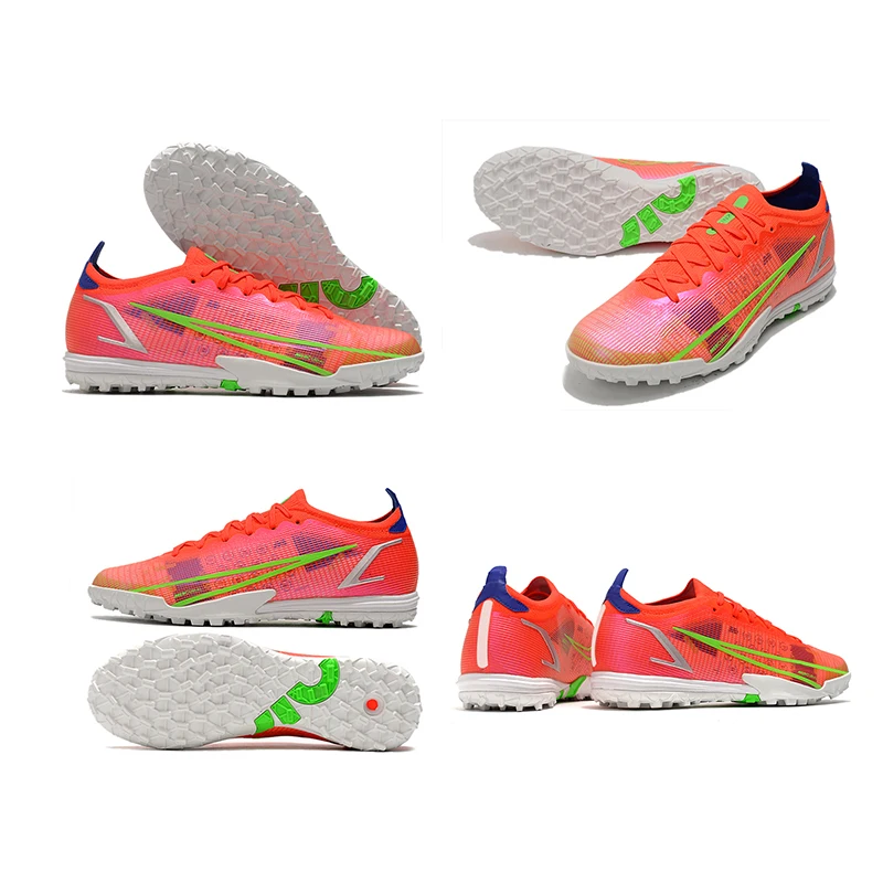 Tacos de fútbol de tobillo alto para hombre y mujer, zapatos