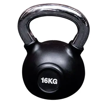 Factory wholesale of muscle fitness electroplating handles, rubber kettlebells