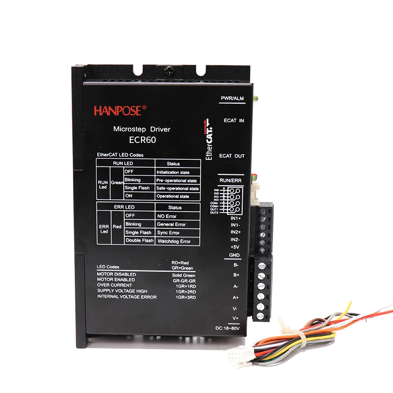 product hanpose ecr42 ecr60 ecr86 86 bus communication control 42 57 stepper motor driver io port ethercat communication-3