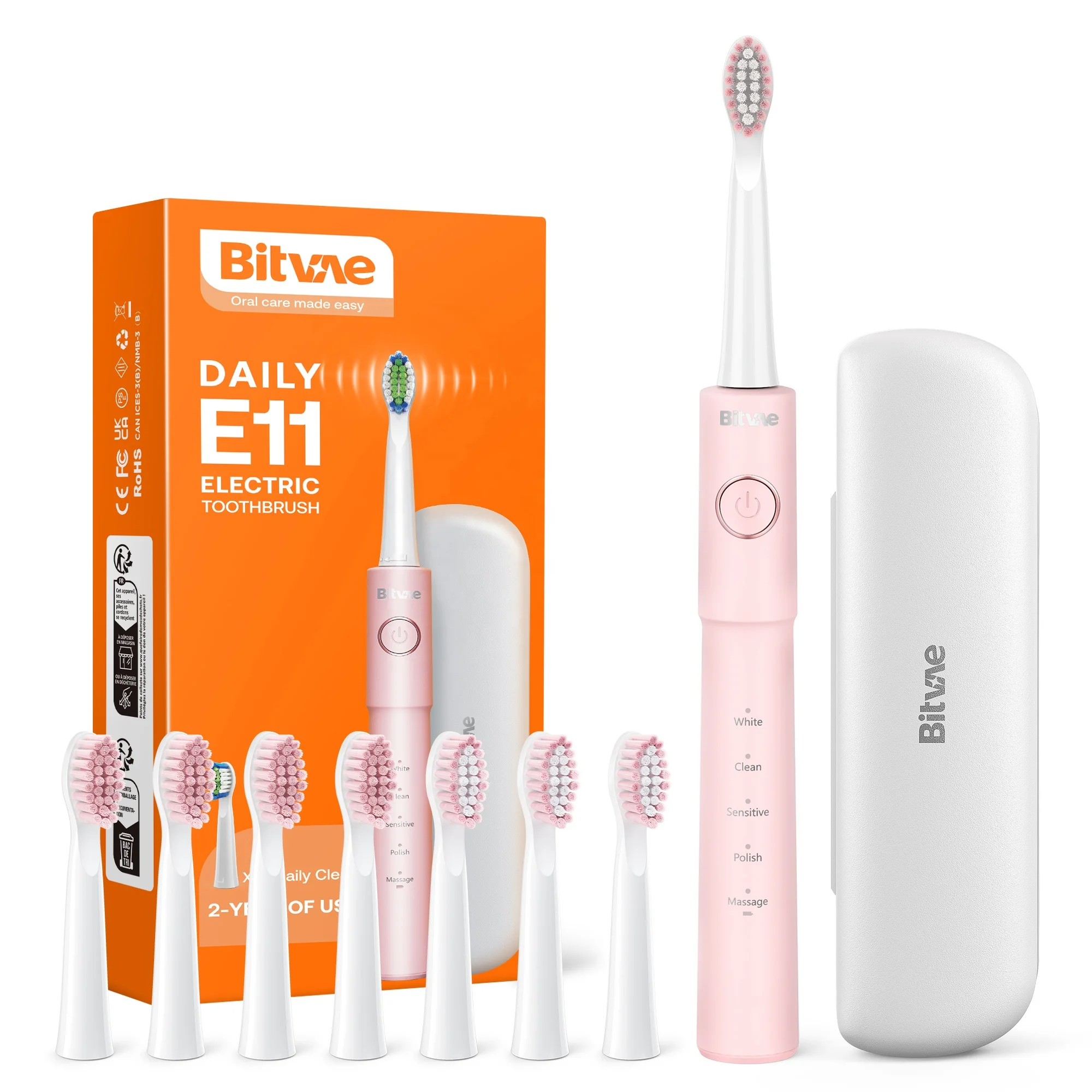 Bitvae BV E11 IPX7 USB Fast Charge Rechargeable Toothbrush Automatic Vibrate Dental Electrical Electric Toothbrush
