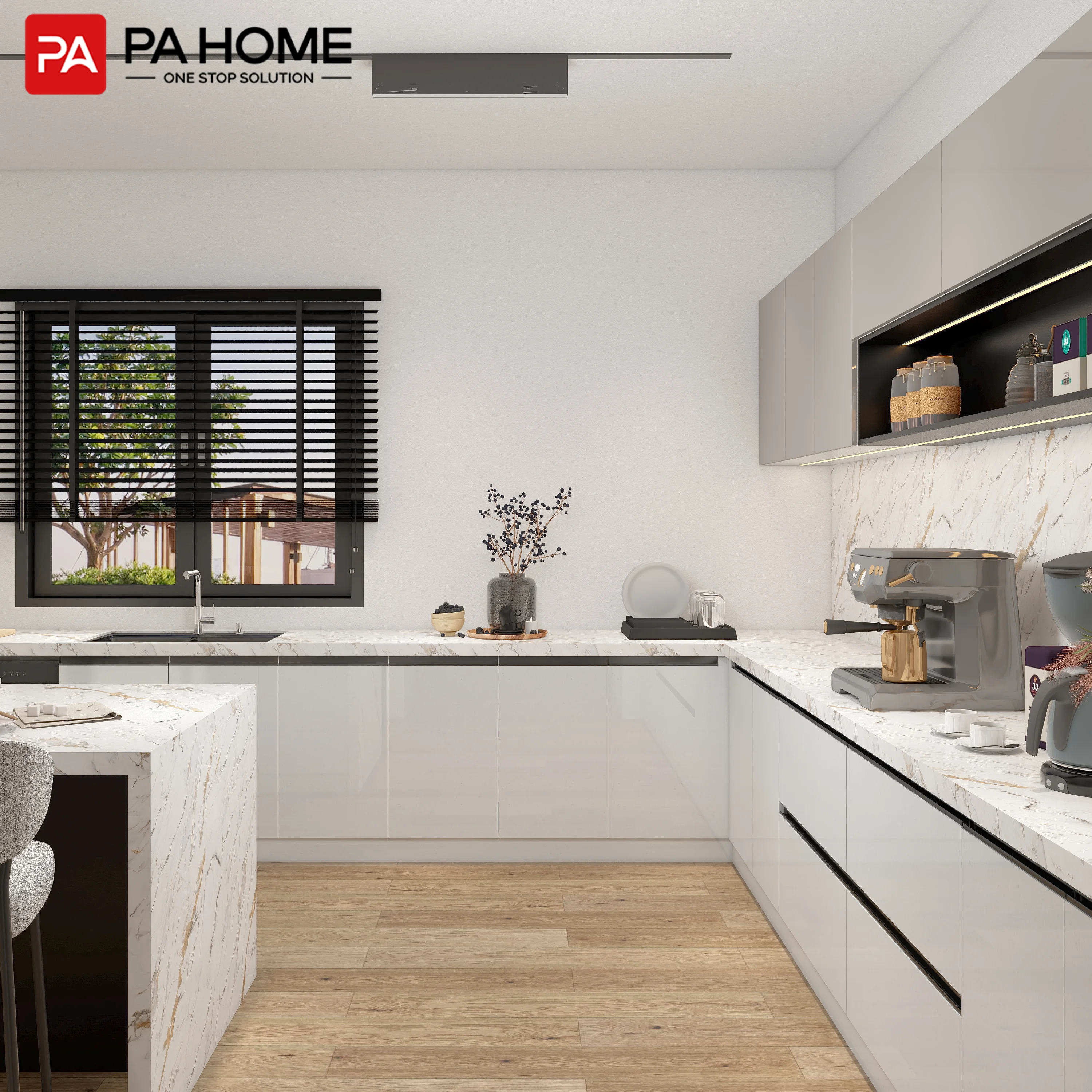 PA Modern Kitchen Design Cabinet Modular Customization Kitchen Pantry ...
