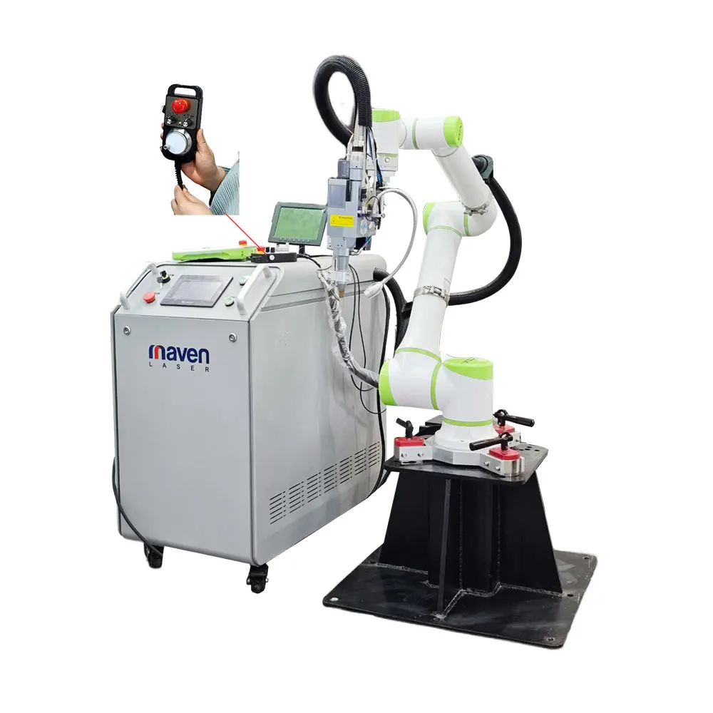 Eeay Use  Mobile Collaborative Automatic Collision Prevention Robotic 6 Axis Ur10e Robot Arm Mig Welders Cobot Welding Machine