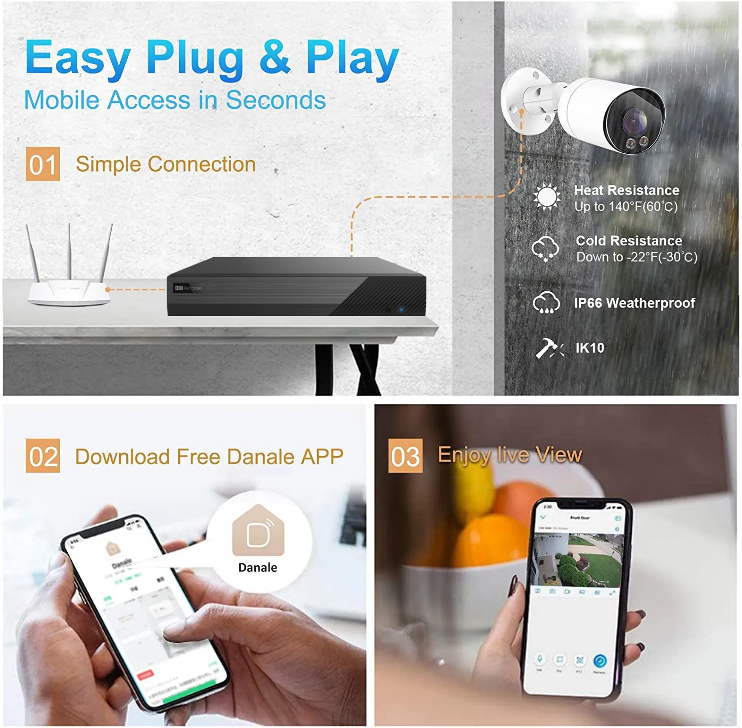 5MP Full Color Night Vision IP Poe Security Bullet Camera