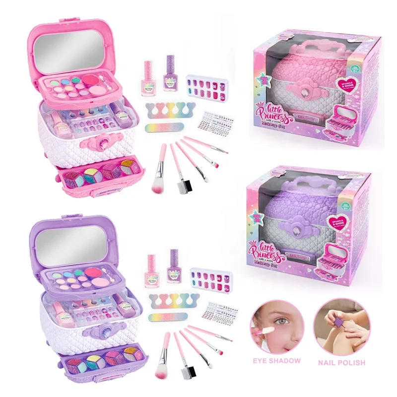 Safe and Fun Kids Makeup Kit Non Toxic Princess Cosmetics