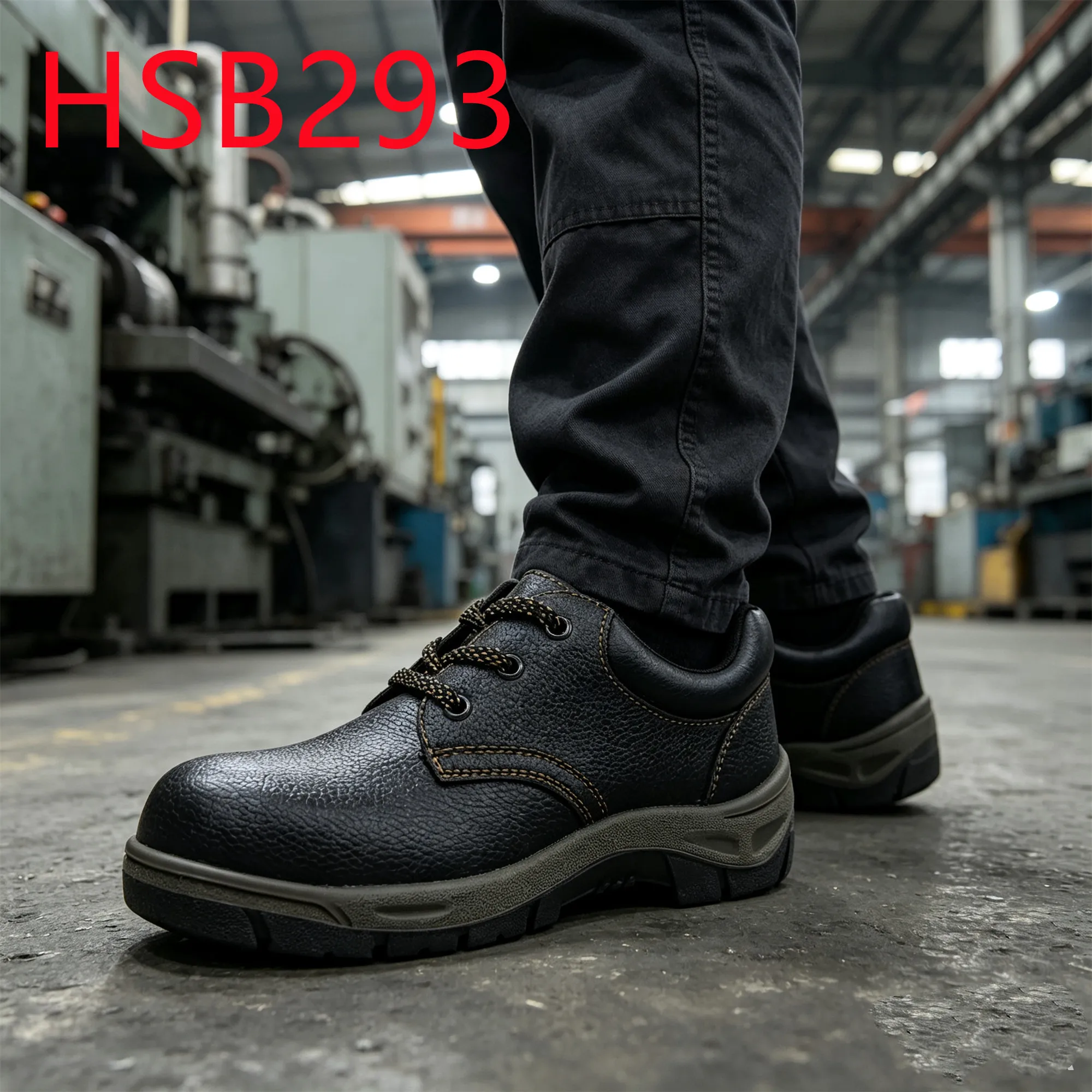 HY,Heavy Industry Strong Performance Oil-resistant Men Safety Shoes Pipeline Job Anti-acid PU/PU Injection Sole Work BootsHSB293