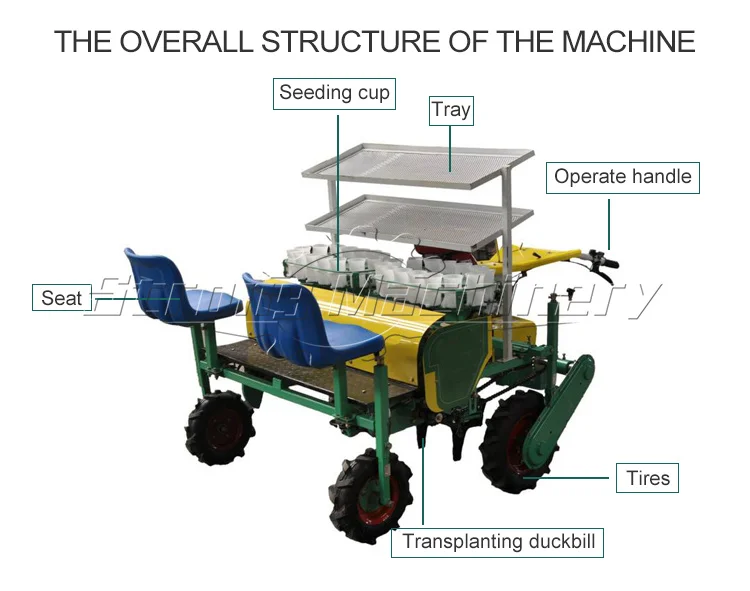 Tractor Trailed Vegetable Seeder Sowing Machine 6 Row Onion Planter Seeder
