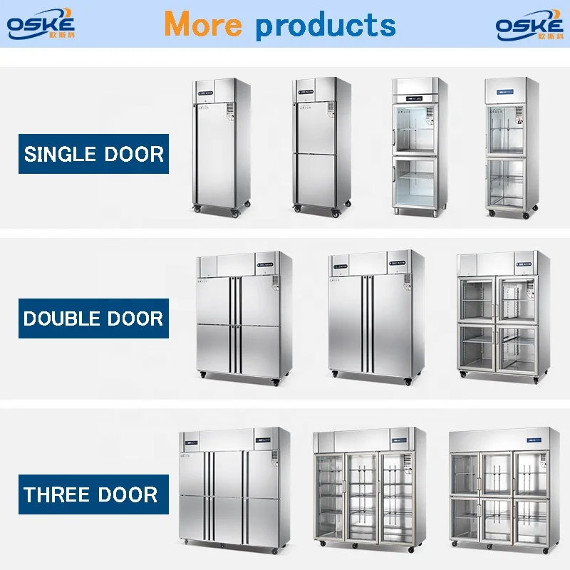 Custom Logo One-Stop Service Deep Blast Freezer Tray Half Stainless Steel Commercial Refrigerator Single-Temperature