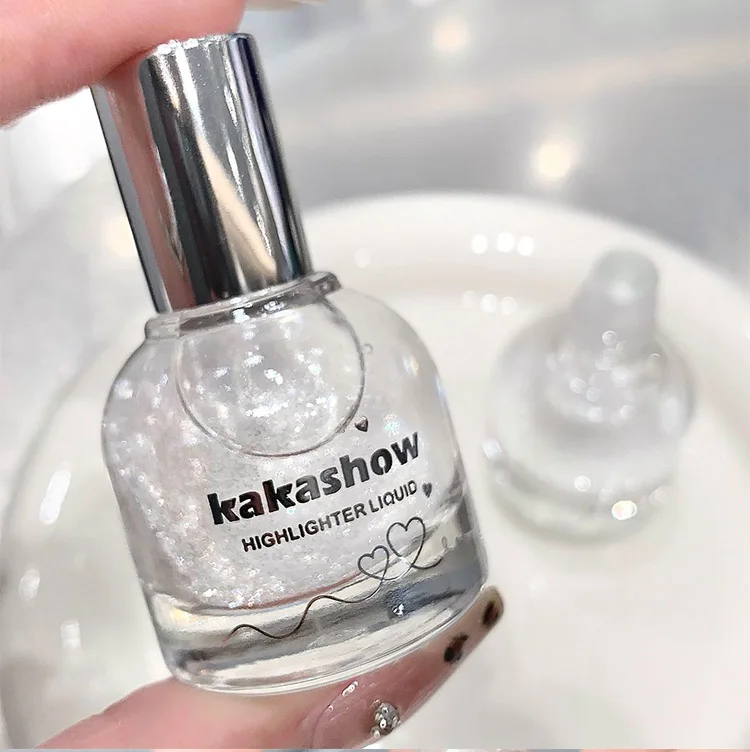 OEM ODM Kakashow 保湿干爽轻盈丝滑质地防水彩妆纯素高光泽液体缎面