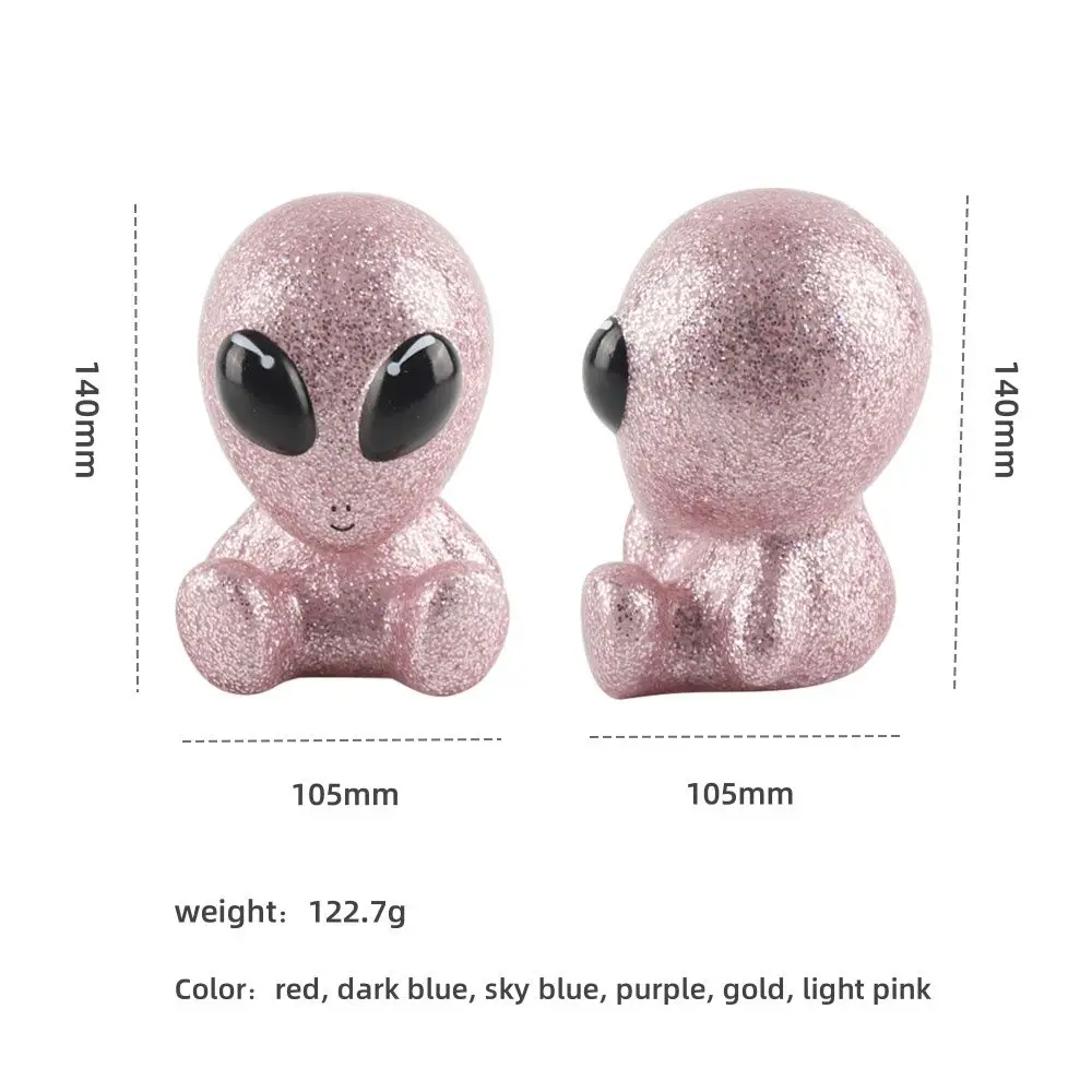 Factory Color Customization Gold Powder Alien Vinyl Ornaments Funny Gifts for Adults Bathtub Water Toys Novelty Toys
