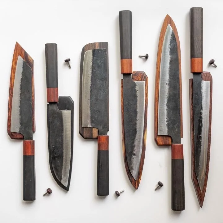 Kitchen Knives, Hand Forged Gyuto, Bunka, Nakiri